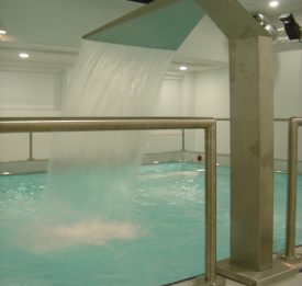 Hydrotherapy pool installation with water cannon In Buckinghamshire | Blue Cube Pools