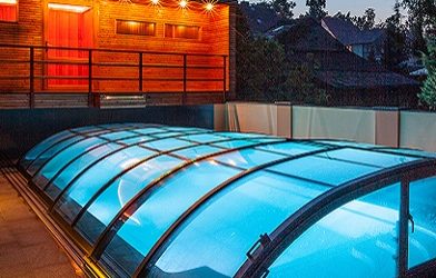 Glass pool enclosure | Blue Cube Pools