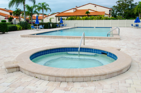 pool and jacuzzi